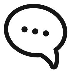 Chat bubble with dots